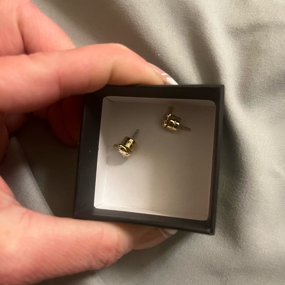 Coach Gold Mushroom Stud Earrings - Picture 5 of 6
